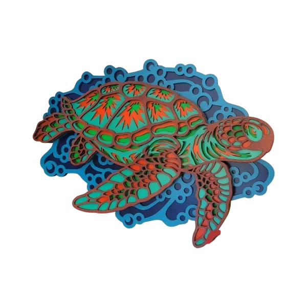 Tortuga Burbujas multicapa de 6 capas